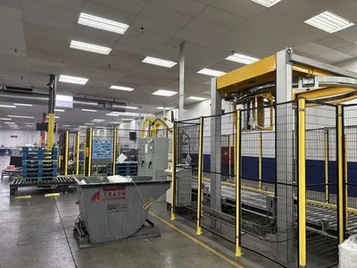 Fanuc Palletizing Robot and Pallet Stretch Wrapper