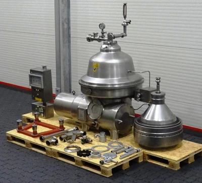 GEA Westfalia 25,000 LPH milk and cream pasteurization plant.