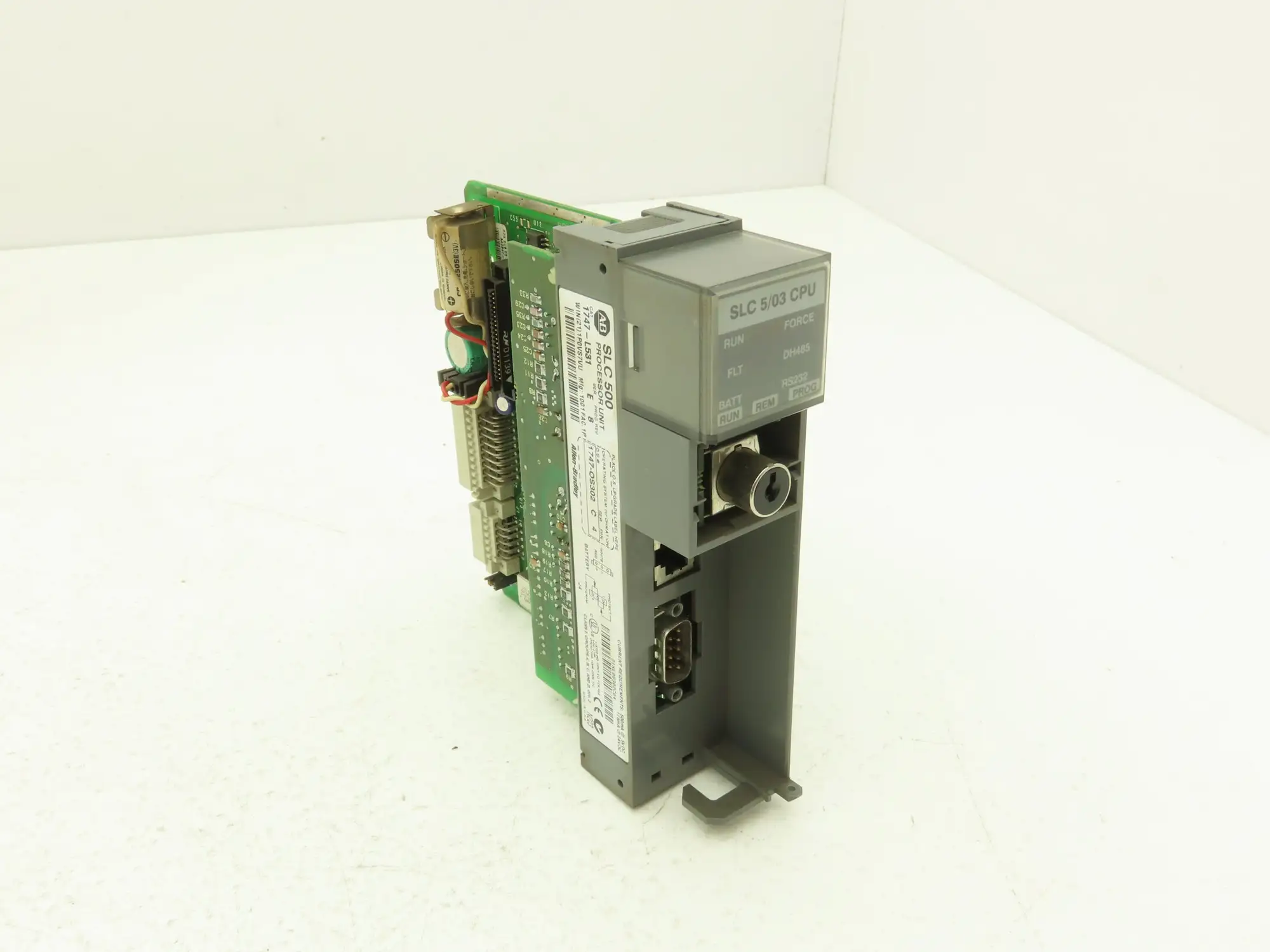 Allen Bradley 1747-L531 SLC 500 PLC Processor Unit Ser C Rev 8 FRN 4