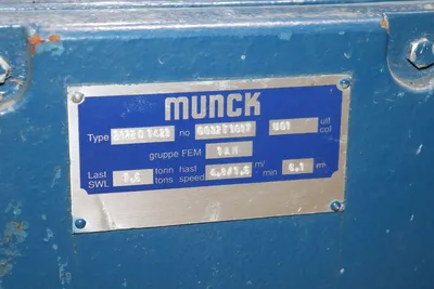 Munck 7.5 Ton 2 Speed Cable Type Hoist