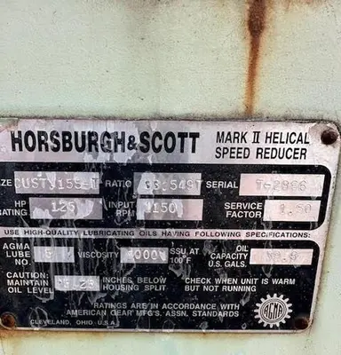 Used HORSBURGH & SCOTT CUST-155T Speed Reducers | Surplus Asset Holdings #1204169