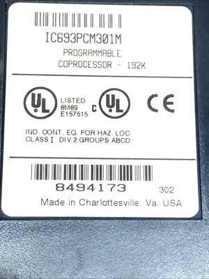 USED GE FANUC PROGRAMMABLE COPROCESSOR MODULE 192K SERIES 90-30