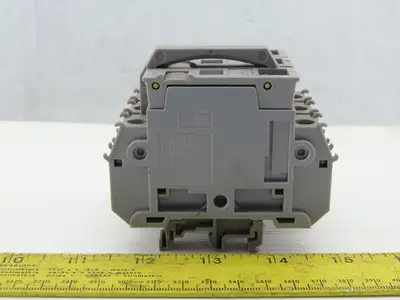 Entrelec MB10/22S 3 Pole Fuse Holder 750-800V 6mm DIN Rail Mount Lot of 6
