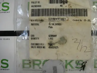 NEW HEIDELBERG 10.106.3499/01