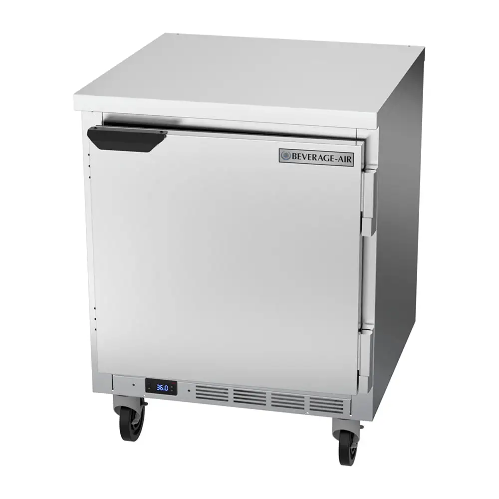 Beverage-Air WTR27HC-FLT 27" Worktop Refrigerator W/ (1) Section, 115v