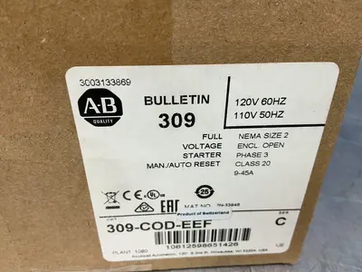 New | in-Stock ALLENBRADLEY 309CODEEF Starters Ohio US | HGR 24 #1474821