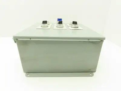Hoffman A1212CH Electrical Enclosure J Box Assembly 12x12x6" & Switches/Buttons
