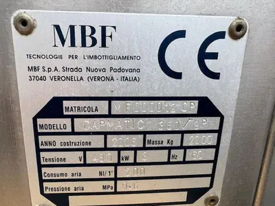 USED 2006 MBF NORTH AMERICA / A PROMACH BRAND CAPMATIC 360/9P