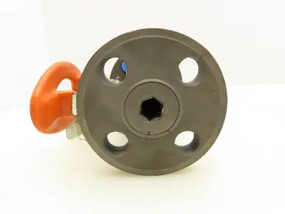 Kitz 300SCTAM-FS Chemical Ball Valve 1/2" Flanged Class 300 Steel 4-Bolt