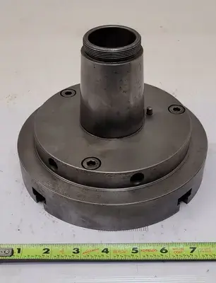 4 JAW LATHE CHUCK, 7-3/4" DIAMETER, 1-1/4" THROUGH HOLE
