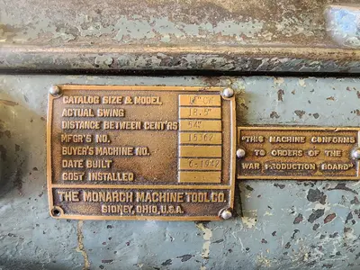 MONARCH 16 CW Lathe | Bud's Equipment Sales (8)