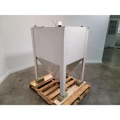 Used 16 cu/ft Mild Steel Dry Storage Surge Bin w/ Hopper