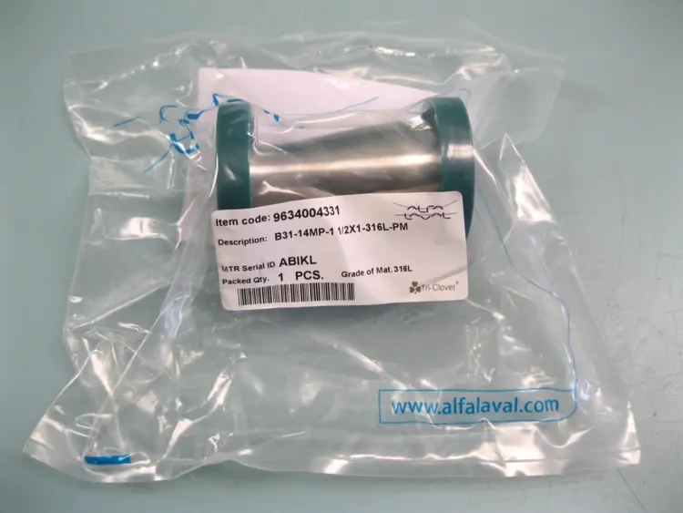 New | in-Stock Alfa-Laval B31-14MP-1 1/2 x1-316L-PM Valves/Fittings New Hampshire US | Bitter End Trading #1128094