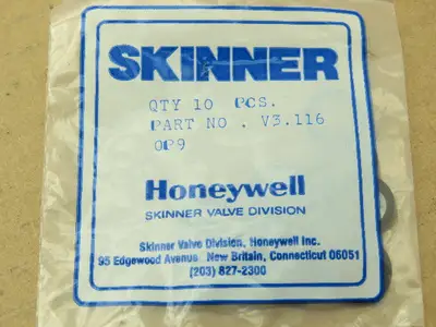 Honeywell Skinner V3.116 Air Valve O-Ring Seal Kit  10mm ID   -Lot of 50pcs