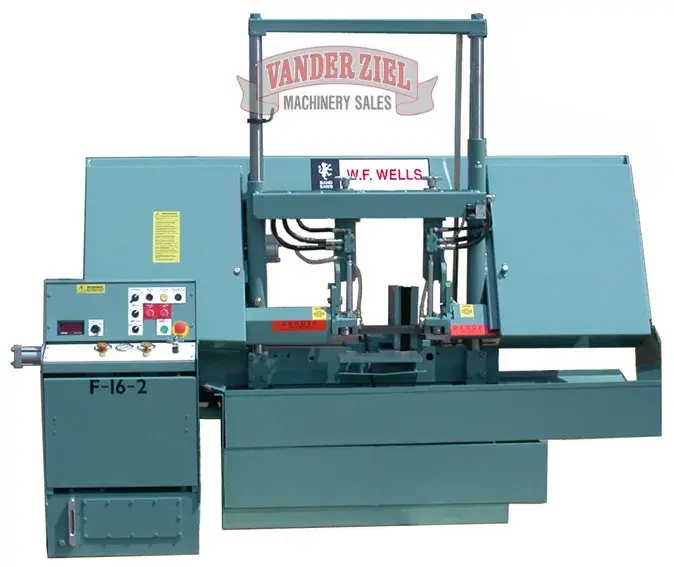 New | in-Stock W.F. WELLS F-16-2 Horizontal Band Saws Michigan US | Vander Ziel Machinery Sales #480325