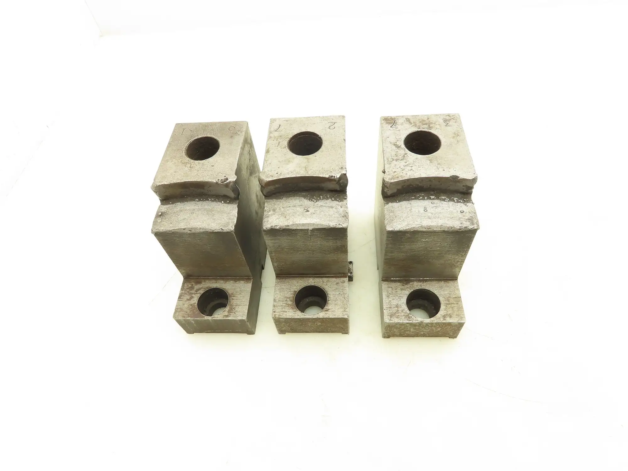 Hard Lathe 2-Step Smooth Chuck Jaws 50x100mm  Set of 3