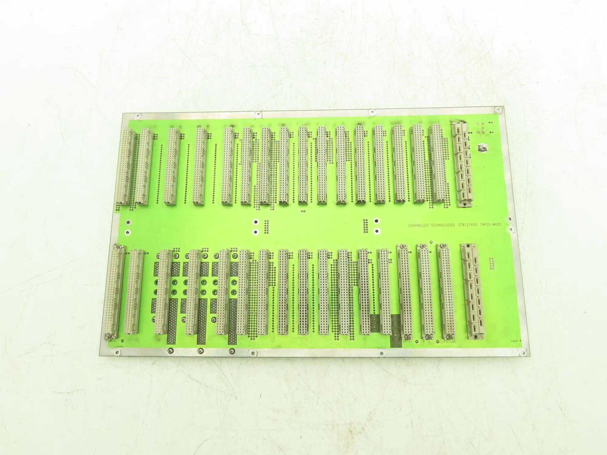Charmilles Tech CT8121650 Robofil Printed Circuit Board Slot Rack Backplane