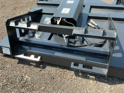 New JCT 72” Brush Mower Skid Steer Attachment, hydraulic driven with hoses and quick coupler fitting...