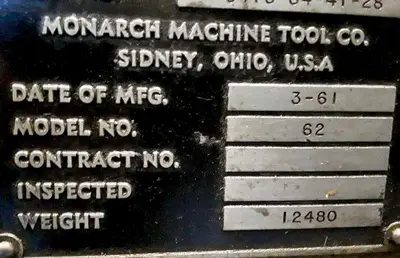 1961 MONARCH 2516 X 48 Engine Lathes | Rock Solid Tools (7)