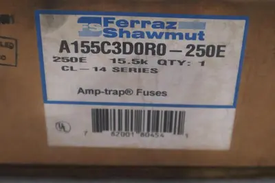 NEW FERRAZ SHAWMUT  A155C3D0R0-250E AMP TRAP FUSE STK GF641