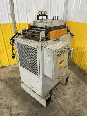 10" x .130" DURANT JACO MODEL #VS-MD-10 POWERED COIL STRAIGHTENER: STOCK #23069