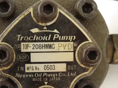 Nippon TOP-208HWMC PVDE Trochoid Hydraulic Oil Pump w/Filter IEC C-Face Flange