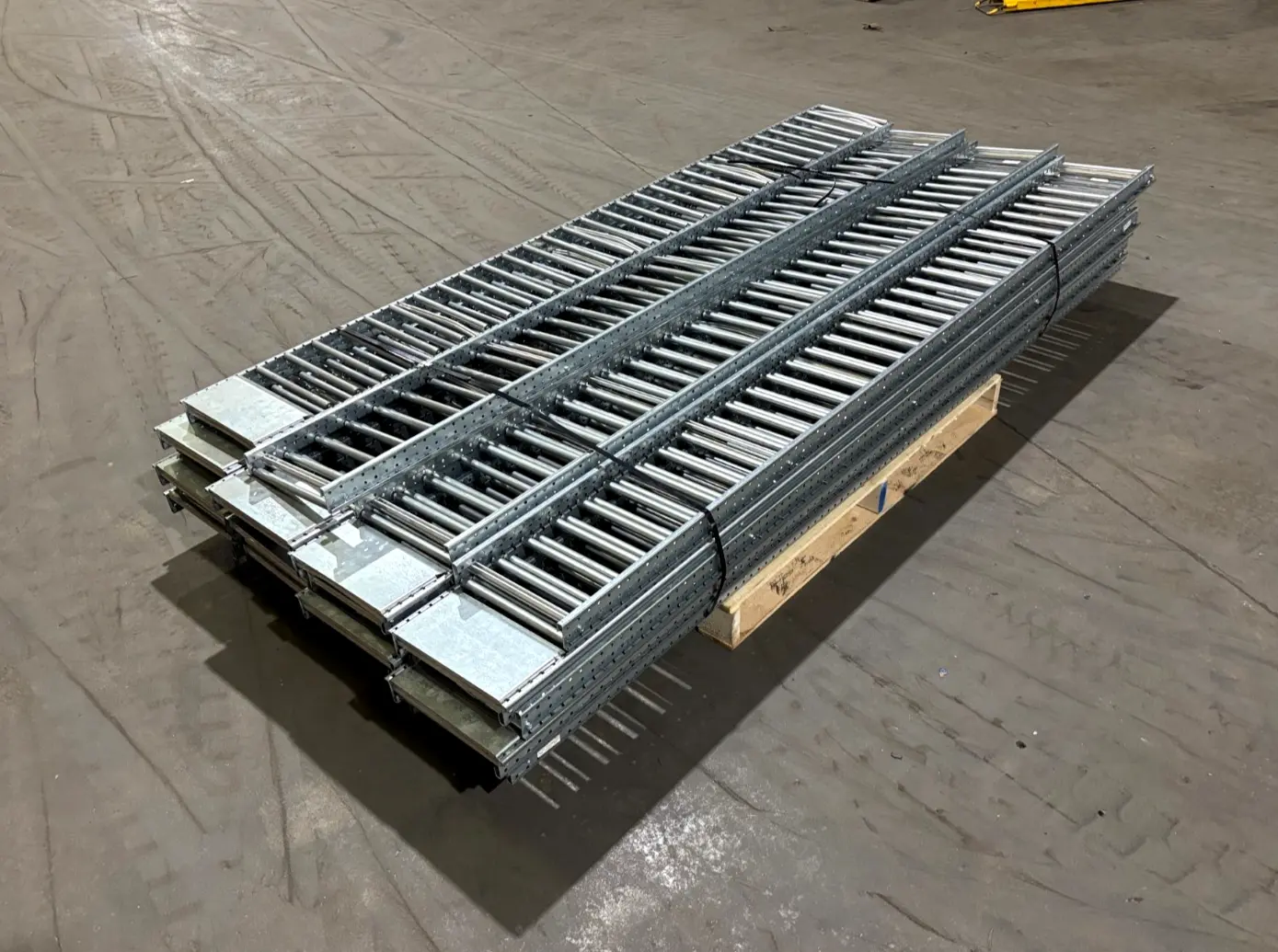 USED MALLARD MANUFACTURING 98"L X 11.5"W GRAVITY FLOW RACKING