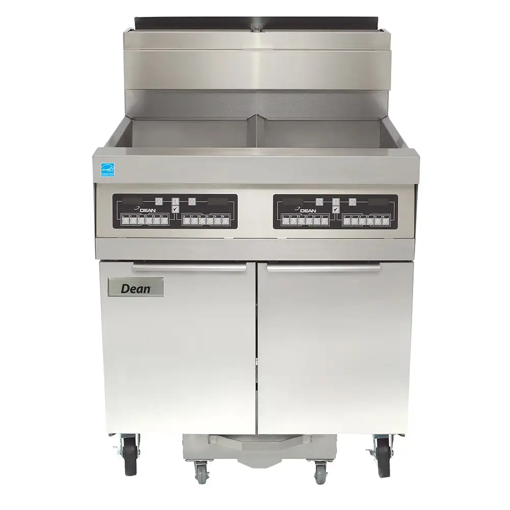 Dean SCFD460G Gas Fryer - (4) 75 Lb Vats, Floor Model, Liquid Propane