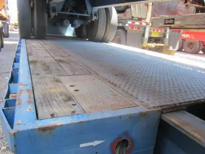 Used TRANSCRAFT 40 TON EXTENDABLE DOUBLE DROP DECK TRAILER Lowboy Trailers Florida US | USA Transequipment #1542600