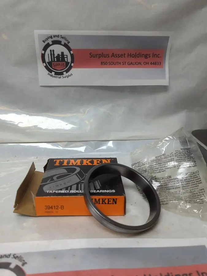 New | in-Stock TIMKEN 39412-B Bearings | Surplus Asset Holdings #1200164