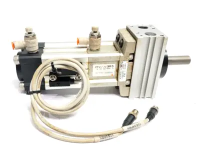 Used SMC Pneumatic Rotary Actuator Cylinder 32mm Size 15mm Stroke Rotary Actuators Michigan US | Maverick Industrial Sales #1389729