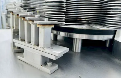 USED URSCHEL 10 STATION SEMI-AUTOMATIC ROTATING ONION SLICER