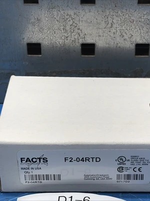 New | in-Stock Facts Engineering F2-04RTD PLC Processors Indiana US | J&J Industrial Supply #1292093