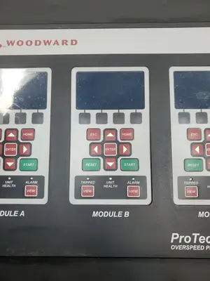 Used Woodward 8237-1600 ProTech-GII Panel Mount Turbine Controller Automation Control (HMI) South Carolina US | Palmetto Automation #1512132