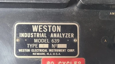 Vintage! Weston Electrical Volts Amperes Meter No. 639 Steam Punk Kilowatts
