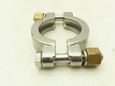 Sanitube 13MHP-100-150 Double Bolted Sanitary Clamp 304SS 1"-1-1/2" Lot of 9