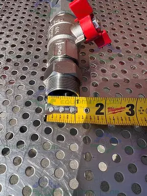 NEW CHEMGLASS CG-1969-M-26 M30 STAINLESS STEEL BALL VALVE MALE TO FEMALE 3/4"