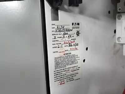 50A, 3 Pole, 600V Circuit Breaker HFD3050 Bucket for Freedom 2100 MCC Frame
