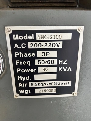 2007 MIGHTY VIPER VMC-2100 Vertical Machining Centers | PM Machines (3)