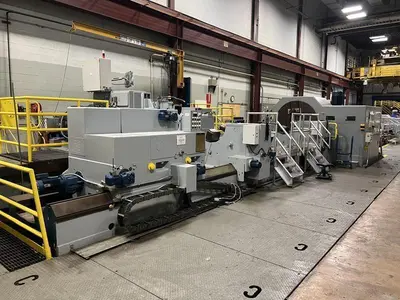 WEMEX HECKERT 1700mm (67") x 8000mm (26')  Roll Grinder Model SAXW-1600/2 (14657) GRINDERS, ROLL | Machinery International LLC (1)