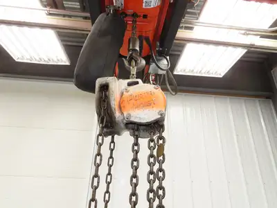Coffing Porta-Hoist 1 Ton 2000Lb Manual Chain Fall Hand Hoist 37' 10" Lift