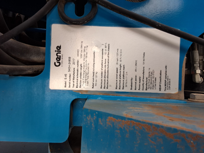 USED 2017 Genie S-45