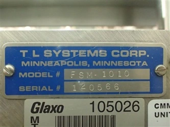 TL Systems Vial Filler Plugger Model FSM1010