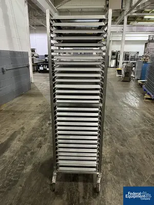 N/A Stainless Steel Portable Cart, 22" x 16.5"