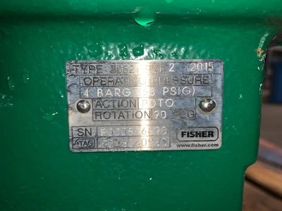 8" -150# Fisher V-Ball Control Valve, Stainless, Year 2015 , Great Condition!