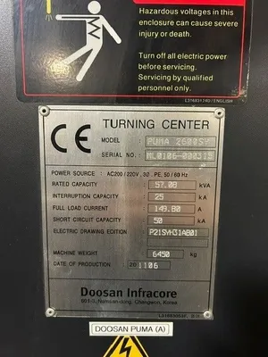 2011 DOOSAN PUMA 2600SY 5-Axis or More CNC Lathes | Bayou Machinery (6)