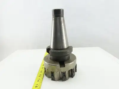Ingersoll 6X4V-05R01 5" OD 10 Indexing Insert End Mill CAT 50 2.625" Projection