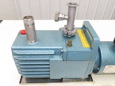 Tokuda DRP-360II Rotary Vane Vacuum Pump 360L/Min 1Hp 220V 3PH 6.7 x 10-2 Pa