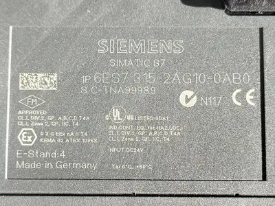 USED SIEMENS 6ES7 315-2AG10-0AB0