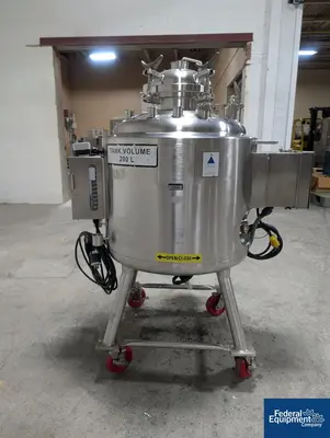 USED Precision 200 Liter Precision Stainless Reactor, 316L S/S, 45/90#
